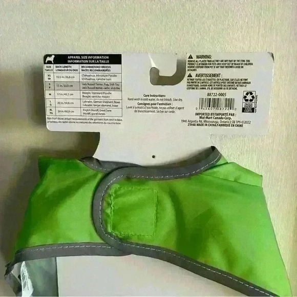 2/$25 BNWT Fetchwear Dog/Cat Frog Raincoat/Halloween Costume, Size S - Picture 3 of 4